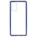 Samsung Galaxy Note20 Magnetisches Cover mit Panzerglas - Blau