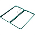 Samsung Galaxy S21 FE 5G Magnetisches Cover mit Panzerglas - Blau