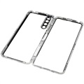 Sony Xperia 10 IV Magnetisches Cover mit Panzerglas - Silber