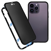 iPhone 16 Pro Max Magnetisches Cover mit Panzerglas - 9H - Privat - Schwarz