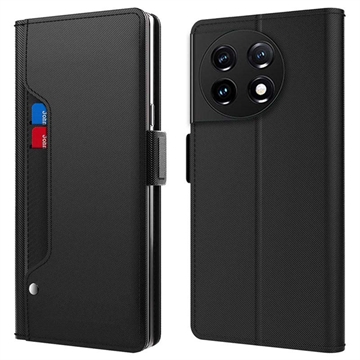 Schminkspiegel OnePlus 11 Flip Case - Schwarz