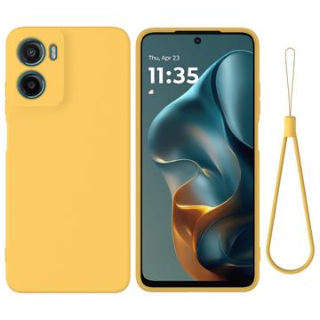 Motorola Moto G05/E15 Liquid Silikonhülle mit Handschlaufe