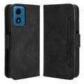 Motorola Moto G24 Power/G04/E14 Wallet Hülle mit Kartenhalter - Schwarz