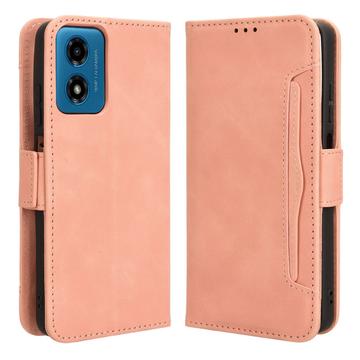 Motorola Moto G24 Power/G04/E14 Wallet Hülle mit Kartenhalter - Rosa