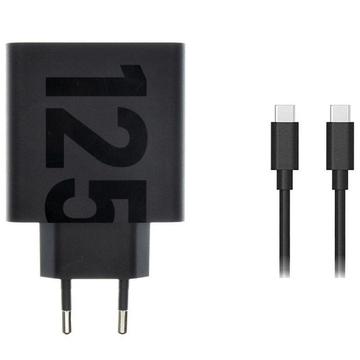 Motorola TurboPower 125W Wandladegerät mit USB-C-Kabel - Schwarz