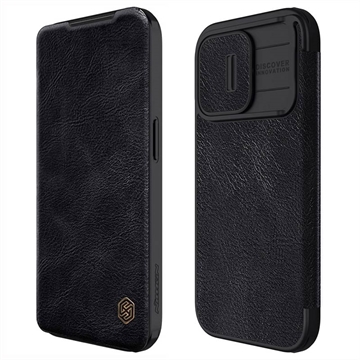 iPhone 15 Pro Max Nillkin Qin Pro Flip Case - Schwarz