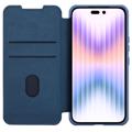 Nillkin Qin Pro Series iPhone 14 Pro Flip Hülle - Blau