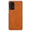 Nillkin Qin Serie Samsung Galaxy A13 Flip Case - Braun