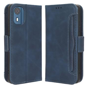 Nokia C02 Wallet Hülle mit Kartenhalter - Blau