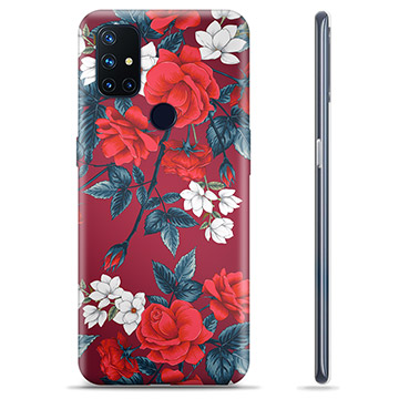 OnePlus Nord N10 5G TPU Hülle - Vintage Blumen