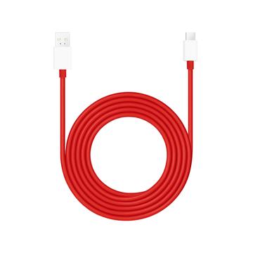 OnePlus SuperVOOC USB-A / Typ-C Kabel - 10A, 1.5m - Rot