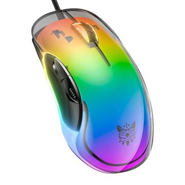 Onikuma CW925 RGB Kabelgebundene Gaming-Maus - Bunt