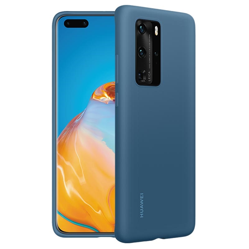 Huawei P40 Pro Silikonhülle 51993799 - Ink Blau