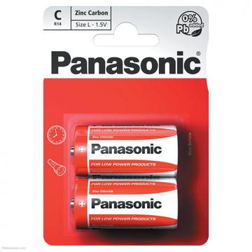 Panasonic R14/C Zink-Kohle-Batterie - 2 Stk. - 1.5V