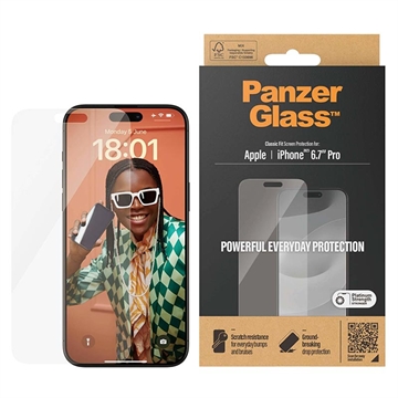 iPhone 15 Pro Max Panzerglas - 9Hs Classic Fit Panzerglas - 9H (Offene Verpackung - Ausgezeichnet)