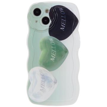 Stylish Wavy Edge iPhone 14 TPU Hülle - 3 Herzen