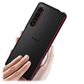 Polar Lights Style Sony Xperia 1 IV Metall Bumper - Schwarz / Rot