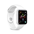 Apple Watch Series 9/8/SE (2022)/7/SE/6/5/4/3/2/1 Puro Icon Silikon Armband - 41mm/40mm/38mm - Weiß