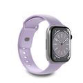 Apple Watch Series Ultra 2/Ultra/10/9/8/SE (2022)/7/SE/6/5/4/3/2/1 Puro Icon Silikon Armband - 49mm/46mm/45mm/44mm/42mm - Lavendel