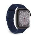 Apple Watch Series Ultra 2/Ultra/9/8/SE (2022)/7/SE/6/5/4/3/2/1 Puro Loop Gurt - 49mm/45mm/44mm/42mm (Offene Verpackung - Ausgezeichnet) - Dunkel Blau