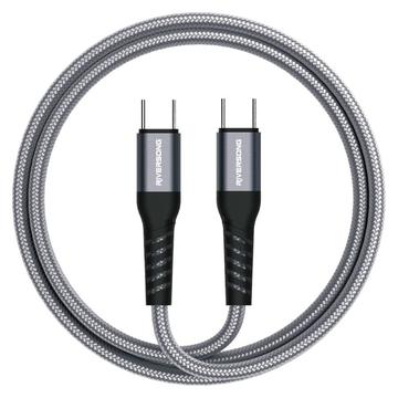 Riversong Hercules 06 Nylon geflochtenes USB-C Kabel - 1m/100W - Grau