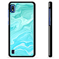 Samsung Galaxy A10 Schutzhülle - Blauer Marmor