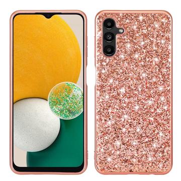 Samsung Galaxy A15 Glitter Serie Hybrid Hülle - Roségold