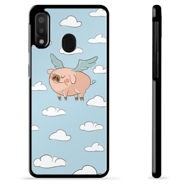 Samsung Galaxy A20e Schutzhülle - Fliegendes Schwein