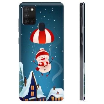 Samsung Galaxy A21s TPU Hülle - Schneemann