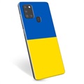 Samsung Galaxy A21s TPU Hülle Ukrainische Flagge - Gelb und Lichtblau