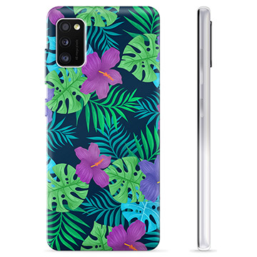 Samsung Galaxy A41 TPU Hülle - Tropische Blumen