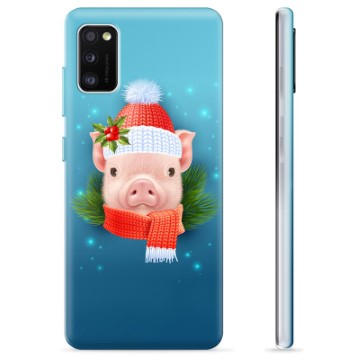 Samsung Galaxy A41 TPU Hülle - Winter Schweinchen