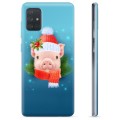 Samsung Galaxy A71 TPU Hülle - Winter Schweinchen