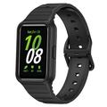 Samsung Galaxy Fit3 Ersatz-Silikonarmband mit integriertem Rahmen - Schwarz