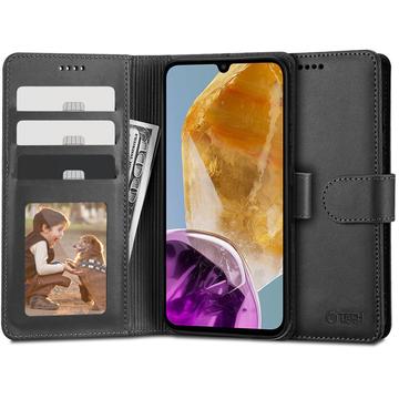 Samsung Galaxy M15 Tech-Protect Wallet Hülle W. Magnet & Stand - Schwarz