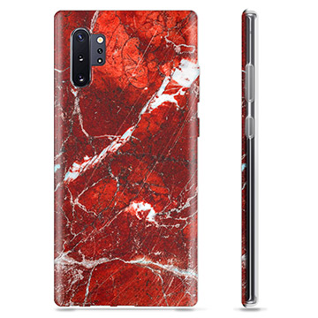 Samsung Galaxy Note10+ TPU Hülle - Roter Marmor