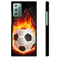 Samsung Galaxy Note20 Schutzhülle - Fußball Flamme