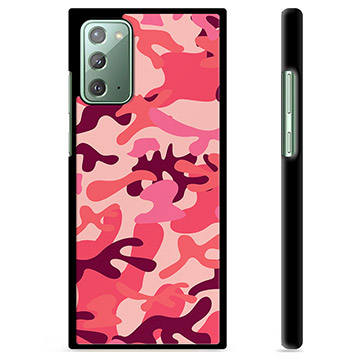 Samsung Galaxy Note20 Schutzhülle - Rosa Tarnung