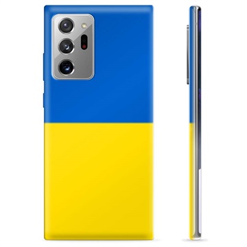 Samsung Galaxy Note20 Ultra TPU Hülle Ukrainische Flagge - Gelb und Lichtblau