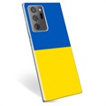 Samsung Galaxy Note20 Ultra TPU Hülle Ukrainische Flagge - Gelb und Lichtblau