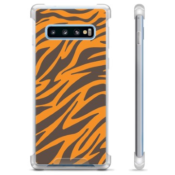 Samsung Galaxy S10 Hybrid Hülle - Tiger