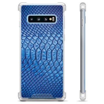 Samsung Galaxy S10+ Hybrid Hülle - Leder