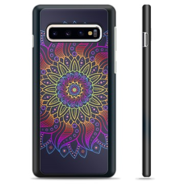 Samsung Galaxy S10+ Schutzhülle - Buntes Mandala