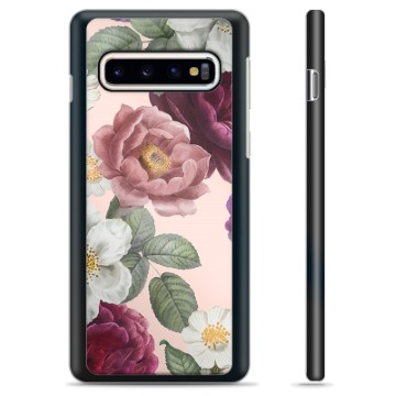 Samsung Galaxy S10+ Schutzhülle - Romantische Blumen