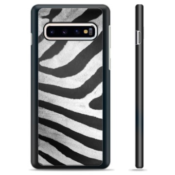 Samsung Galaxy S10+ Schutzhülle - Zebra