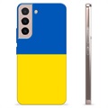 Samsung Galaxy S22 5G TPU Hülle Ukrainische Flagge - Gelb und Lichtblau