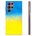 Samsung Galaxy S22 Ultra 5G TPU Hülle Ukrainische Flagge - Zweifarbig