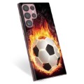 Samsung Galaxy S22 Ultra 5G TPU Hülle - Fußball Flamme