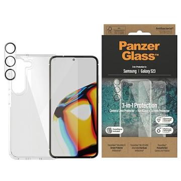 Samsung Galaxy S23 5G Panzerglas - 9Hs 3-in-1 Schutzset - Durchsichtig