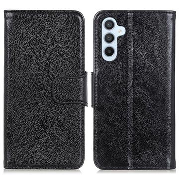 Samsung Galaxy S24 Elegant Serie Wallet Schutzhülle - Schwarz